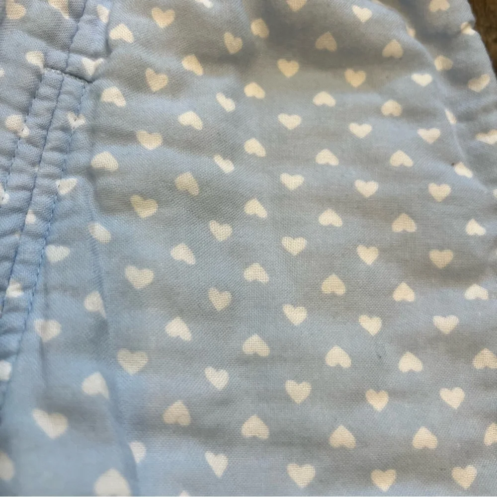 Kids Heart Shape White Blue Padded Matching Set Jacket/Pants Size 18-24 Months